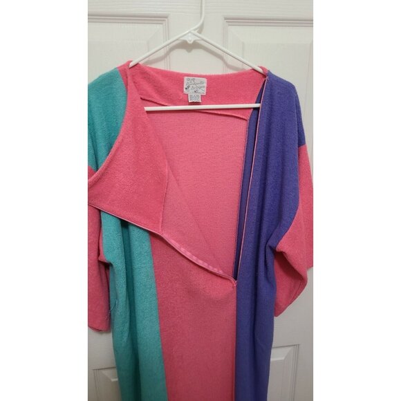VTG 70's Bardinella Designs Women's S/S Maxi Terrycloth Cover Up Dress Size S - Picture 4 of 6